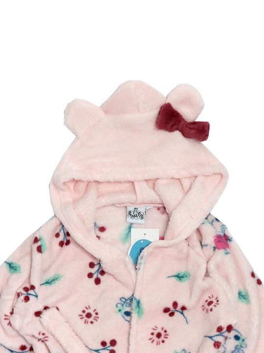 Peppa Pig Παιδική Ρόμπα Χειμωνιάτικη Fleece Ροζ