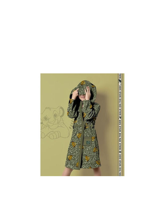 Disney Παιδική Ρόμπα Χειμωνιάτικη Fleece Χακί