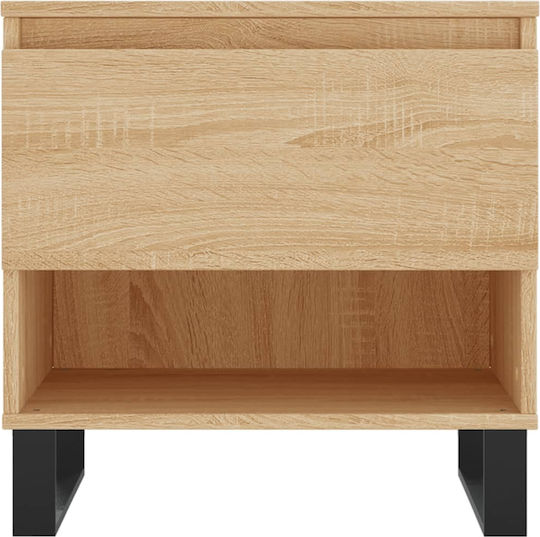 Masă Laterală Rectangulară Din Lemn Cu Sertare Sonoma Stejar 2 Buc M50xL46xÎ50cm