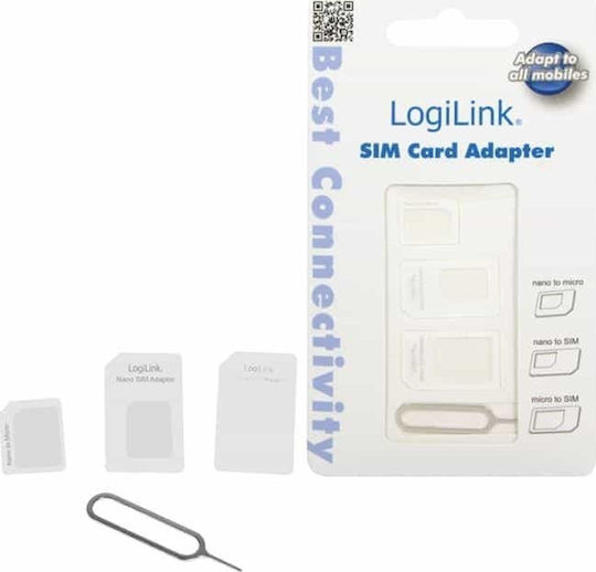 LogiLink Dual SIM Adapter in White color