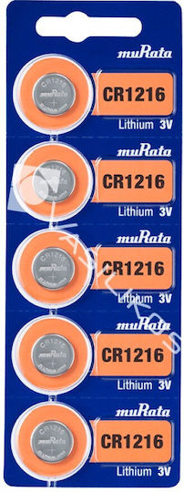Murata Μπαταρία Λιθίου Ρολογιών CR1216 3V 1τμχ
