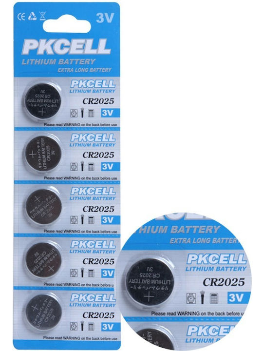 Pkcell Μπαταρία Λιθίου Ρολογιών CR2025 3V 1τμχ