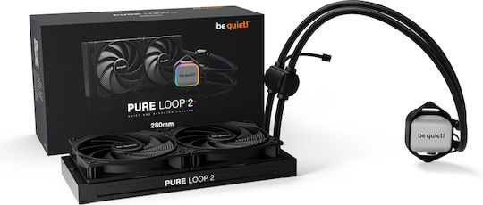 Be Quiet Pure Loop 2 Охлаждане AIO CPU с 2 Вентилатора 140mm и ARGB Осветление