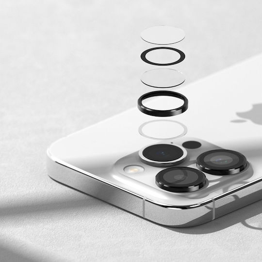 Ringke Frame Protector Camera Protection Tempered Glass Black for the iPhone 15 Pro