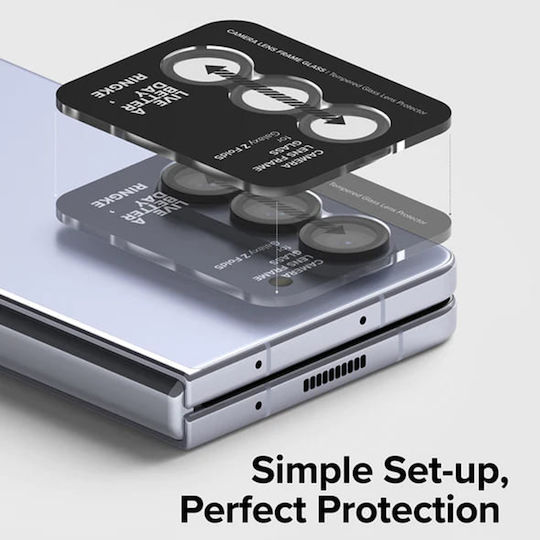 Ringke Προστασία Κάμερας Tempered Glass Μαύρο για το Galaxy Z Fold5