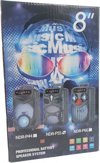 Karaoke Speaker with Wired Microphone and Lighting Effects GZ-P55 GZ-P55 Black