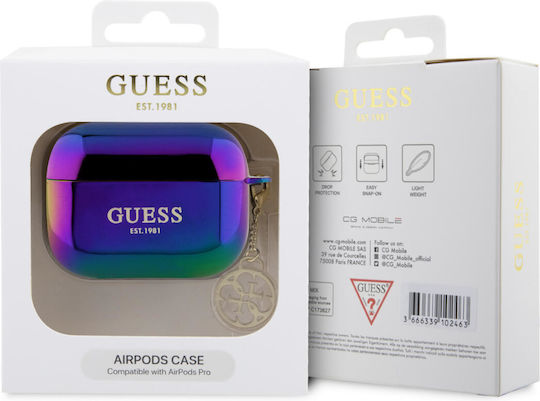 Guess 4G Charm Калъф Преливащо черно за Apple AirPods Pro