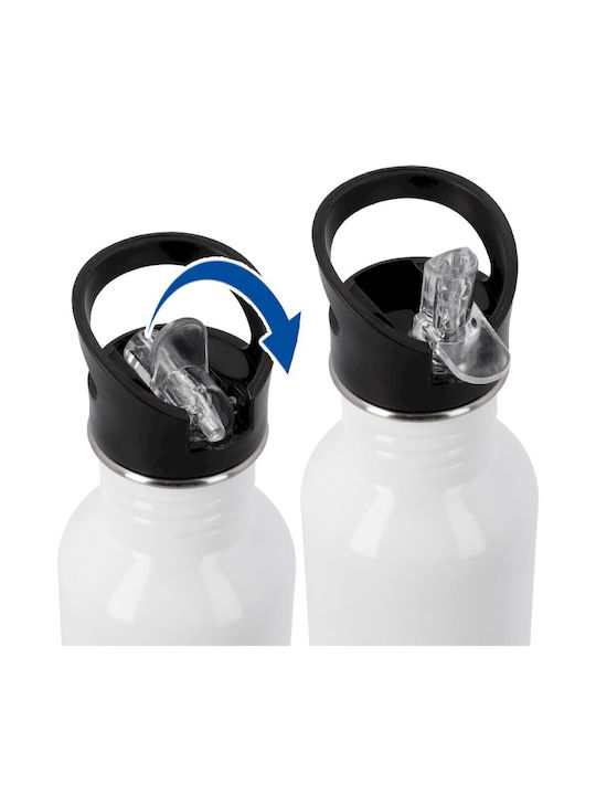 Koupakoupa Bluey Sticla de apa Oțel inoxidabil 600ml Alb