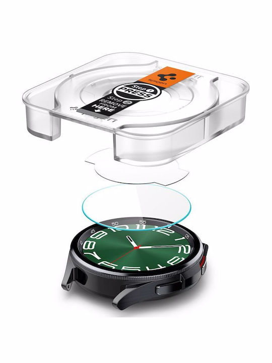 Spigen Glas.tR EZ Fit Tempered Glass for the Galaxy Watch6 Classic 47mm 2pcs AGL07066
