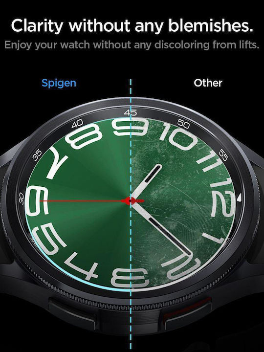 Spigen Glas.tR EZ Fit Tempered Glass for the Galaxy Watch6 Classic 47mm 2pcs AGL07066