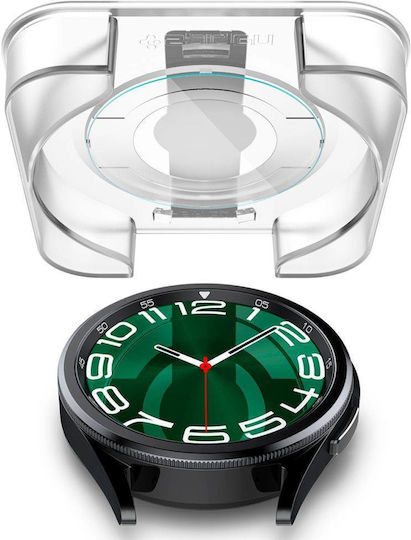 Spigen Glas.tR EZ Fit Gehärtetes Glas für das Galaxy Watch6 Classic 47mm 2Stück AGL07066