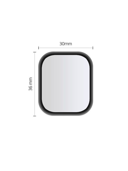 Hofi Hybrid Glass Vollflächig gehärtetes Glas für das Apple Watch 40mm,Apple Watch 4/5/6/SE 40mm 1Stück