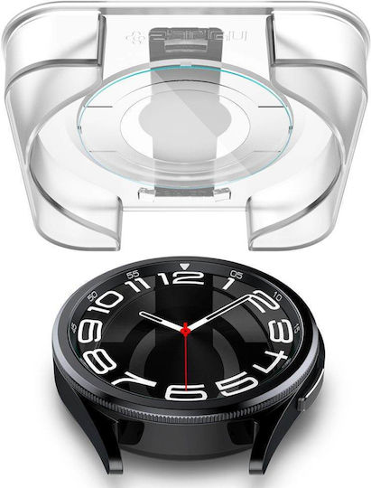 Spigen EZ Fit Закалено стъкло за Spigen Glas.tr "EZ-Fit" 2-Pack е съвместим с Galaxy Watch 6 Classic (43 mm). 2бр AGL07067