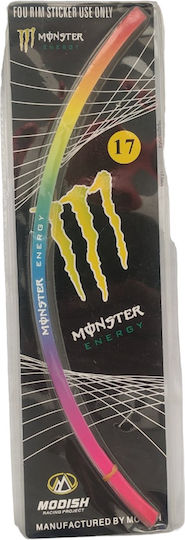 Car Stickers Monster AU-01107 in Red Color 1pcs