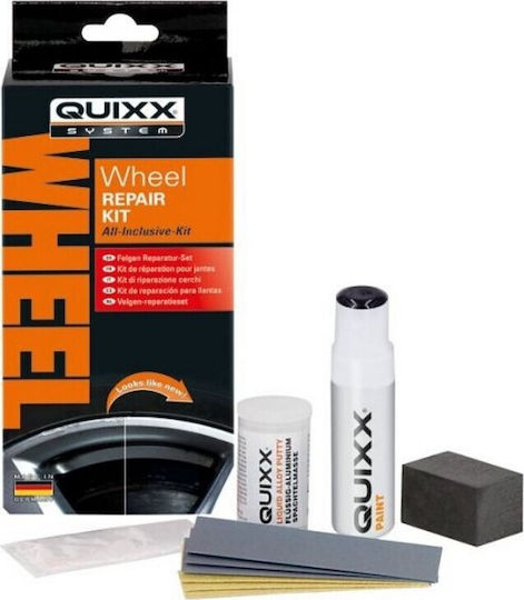Quixx Wheel Repair Kit Επιδιόρθωσης για Ζάντες Αυτοκινήτου Ασημί