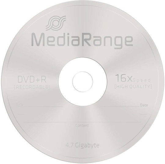 MediaRange Recordable DVD+R 16x 4.7GB Cake Box 10pcs