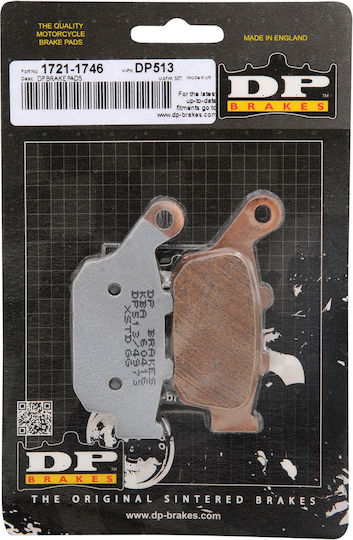 DP Brakes Τακάκια Μοτοσυκλέτας Πίσω