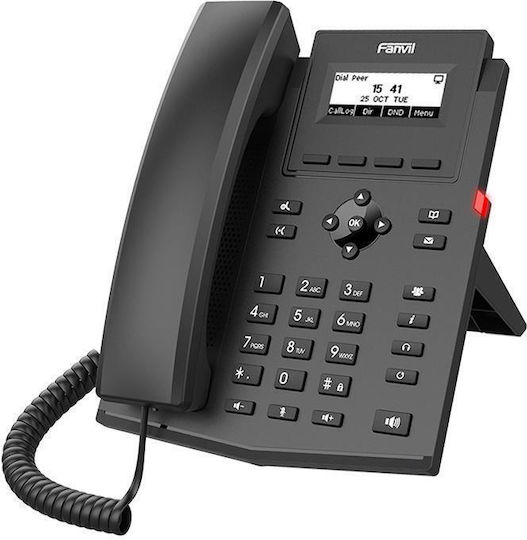 Fanvil X301G Ενσύρματο Τηλέφωνο IP 2 γραμμών Μαύρο