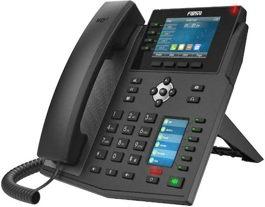 Fanvil Landline X5U Wired IP Phone Black