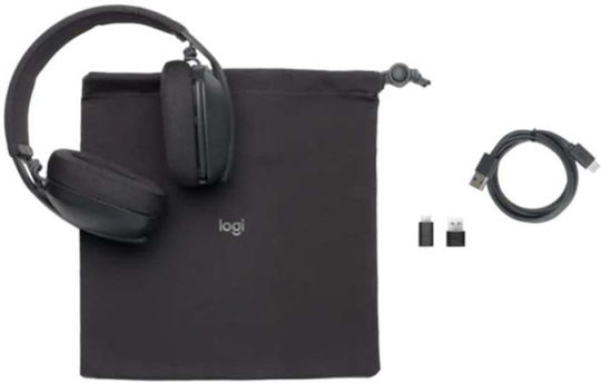 Logitech Zone Vibe Graphite Ασύρματα On Ear Multimedia Ακουστικά με μικροφωνο και σύνδεση Bluetooth / USB-C