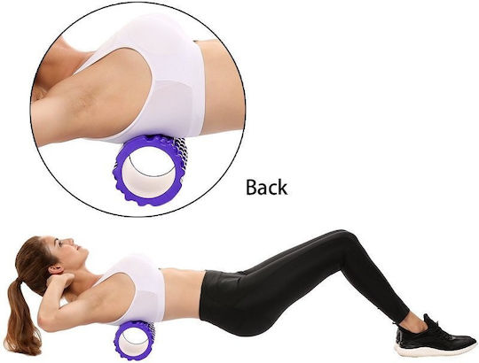 Hollow SDS-5870 Pilates Round Roller 30cm Purple