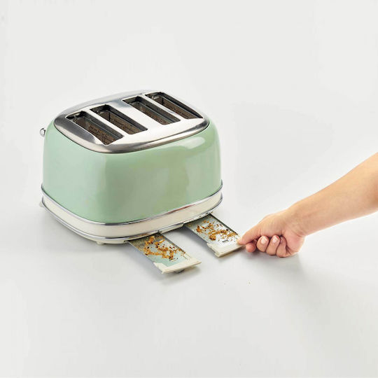 Ariete Vintage Toaster 4 Slots 1630W Green