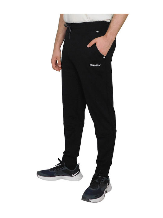 Maui & Sons Men's Sweatpants with Rubber Black