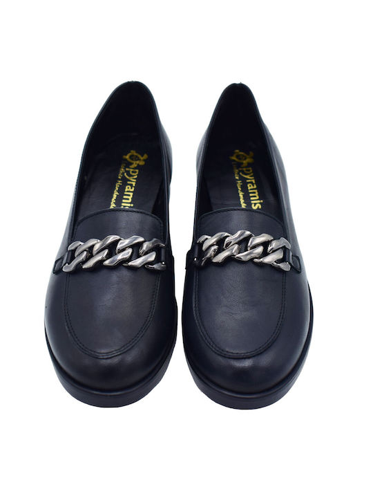 Pyramis Leather Women's Moccasins in Black Color