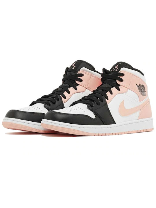 Jordan Air Jordan 1 Mid Herren Stiefel White / Arctic Orange / Black