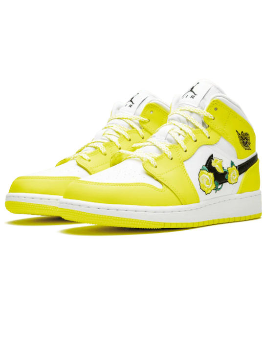 Jordan Kids Sneakers Air Jordan 1 Mid Yellow