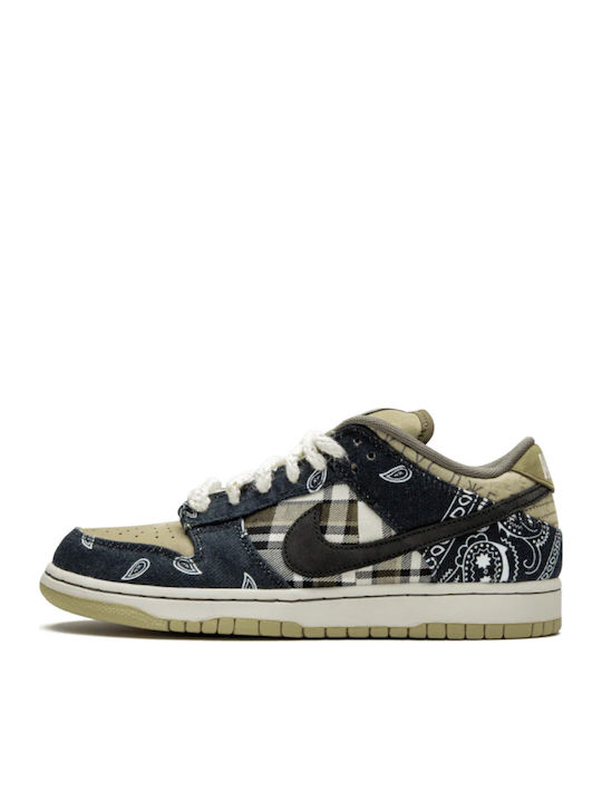 SB Dunk Low Travis Scott Herren Sneakers Lack / Black / Parachute Beige / Petra Brown