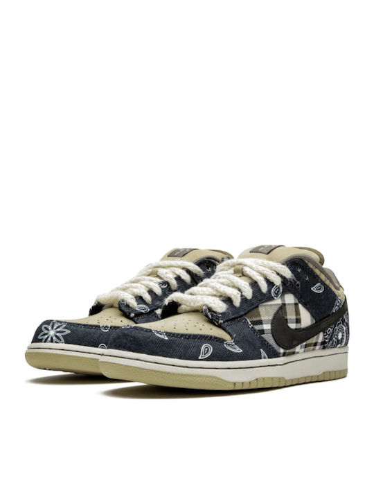SB Dunk Low Travis Scott Herren Sneakers Lack / Black / Parachute Beige / Petra Brown