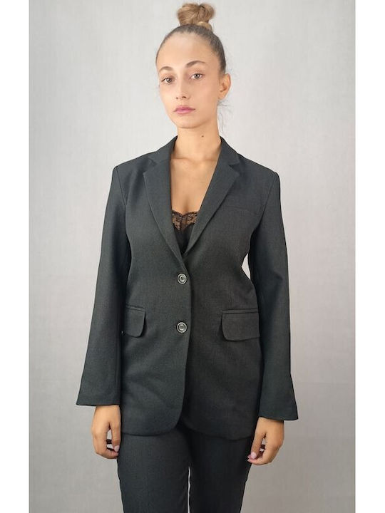 Passager Blazer pentru femei Sacou Gri