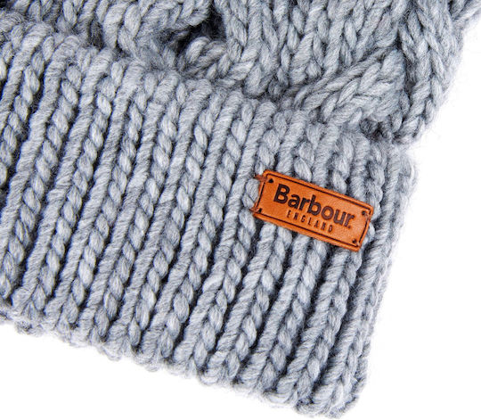 Penshaw Pom Pom Beanie Unisex Beanie Gestrickt in Gray Farbe