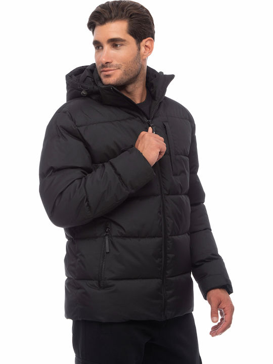 Зимно Puffer мъжко яке Черен