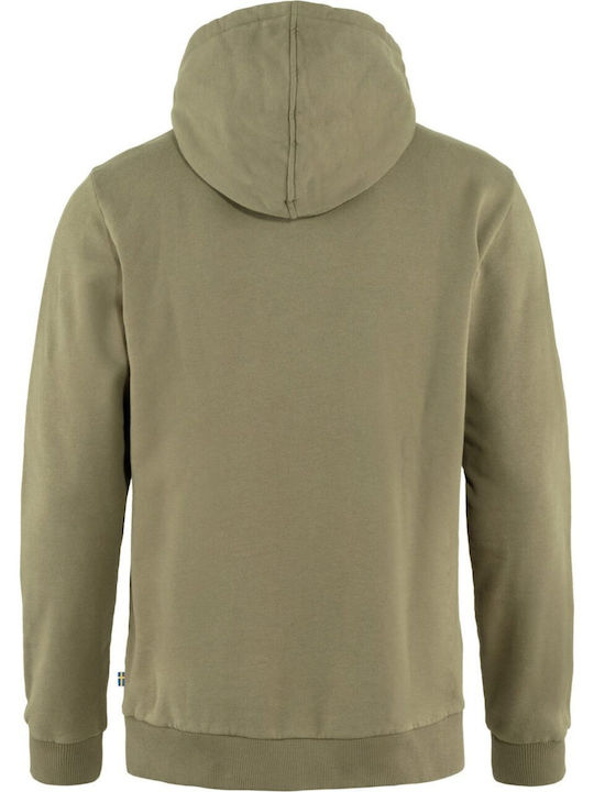 Fjallraven Herren Sweatshirt mit Kapuze Khaki