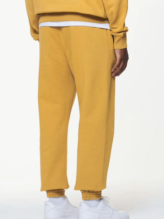 Pegador Men's Sweatpants with Rubber Yellow