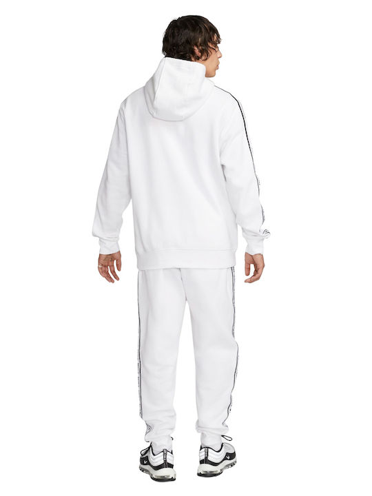 Club Fleece Set With White Elastic Sweatpants
