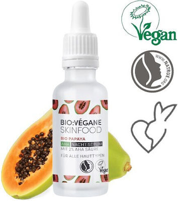 Bio Vegane Bio Papaya Anti-îmbătrânire Serum Față cu Acid Hialuronic 30ml