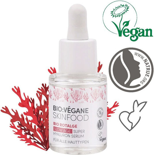 Bio Vegane Bio Rotalge Slow Age Moisturizing & Anti-aging Serum Face with Bakuchiol & Hyaluronic Acid for Detoxification & Revitalization 15ml