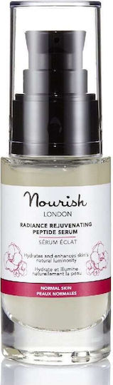 Nourish London Radiance Rejuvenating Peptide Anti-aging Serum Face with Peptides & Hyaluronic Acid for Radiance & Revitalization 30ml