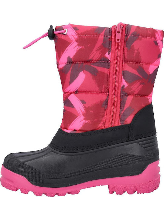 Kinderstiefel Schnee mit Reissverschluss Rosa
