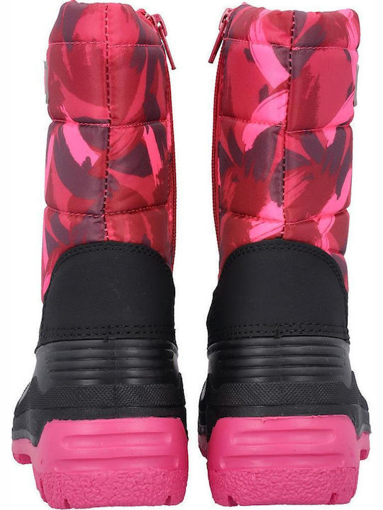 Kinderstiefel Schnee mit Reissverschluss Rosa