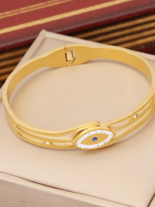 Rumnvnty Bracelet Handcuffs made of Steel Gold Plated