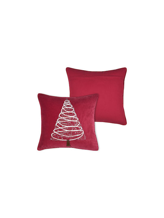 Weihnachtsdekoratives Kissen S-f Platz Rot 45x45cm