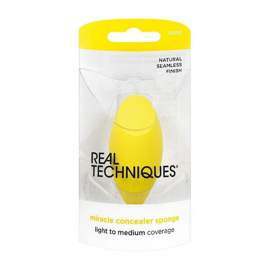 Real Techniques Σφουγγαράκι Μακιγιάζ για Concealer Miracle Κίτρινο