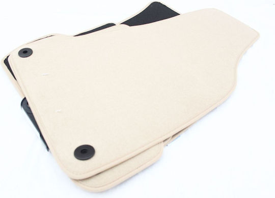 Set of Front and Rear Mats 4pcs for Audi A4 2001-2008 Beige