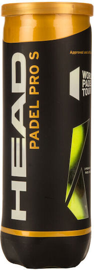 Head Pro S Practice Padel Balls 3pcs