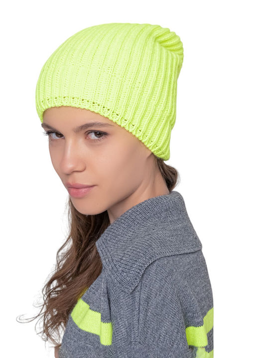 Knitted Beanie Cap Yellow