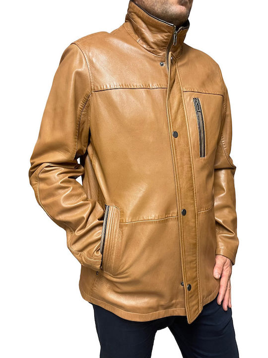 Leather Jacket Tabac Brown